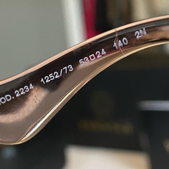 🔥🔥 Authentic Versace Transparent Pink Cat Eye Sunglasses 53mm - NEW! - Picture 8 of 15